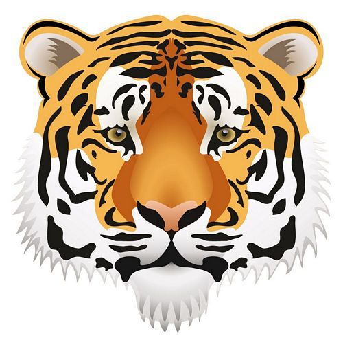 Aufkleber Sticker Tigerkopf