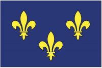 Fahnen Aufkleber Sticker Frankreich - Ile de France