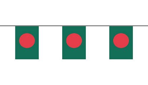 Flaggenkette Bangladesch 6 m