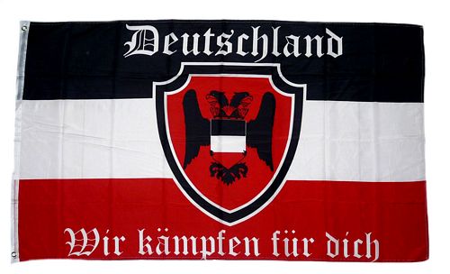 Fahne Flagge Deutsches Reich Klagt nicht kämpft 90 x 150 cm 