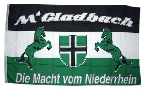 Flagge Fahne Mönchengladbach Mein Verein Hissflagge 90 x 150 cm 