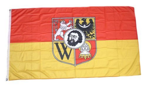 Fahne / Flagge Polen - Breslau 90 x 150 cm