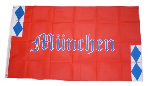 Fahne / Flagge München Schrift 90 x 150 cm