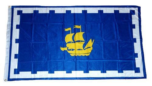 Fahnen Flaggen Quebec Kanada  90 cm x 150 cm 