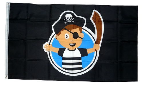 Flagge Pirat Boy 90 x 150 cm Fahne 