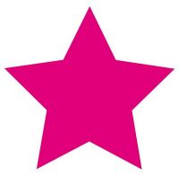 Aufkleber Sticker Stern pink