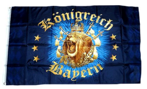 Flagge Bayern Wappen 90 x 150 cm