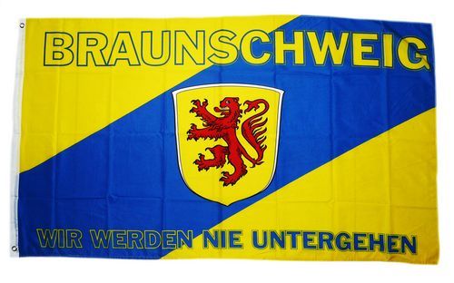 Flagge Fahne Braunschweig Für immer Fan Hissflagge 90 x 150 cm 