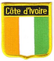 Wappen Aufnäher Fahne Elfenbeinküste