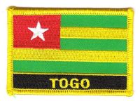 Fahnen Aufnäher Togo Schrift