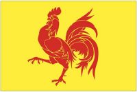 Fahnen Aufkleber Sticker Belgien - Wallonien