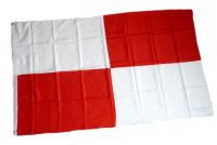 Fahne / Flagge 4 Karo rot / weiß 90 x 150 cm