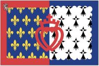 Fahnen Aufkleber Sticker Frankreich - Pays de la Loire