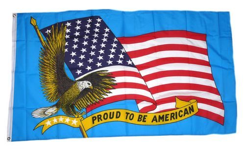 Fahne / Flagge USA - Proud to be American 90 x 150 cm