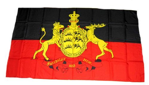 Fahne Württemberg Furchtlos & Treu 30 x 45 cm Flagge 