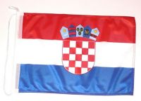 Bootsflagge Kroatien 30 x 45 cm