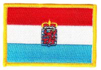 Fahnen Aufnäher Belgien - Luxemburg Fahne Flagge Patch