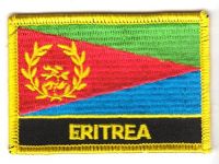 Fahnen Aufnäher Eritrea Schrift