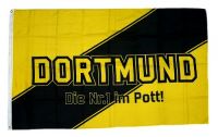 Fahne / Flagge Dortmund Nr. 1 im Pott 90 x 150 cm