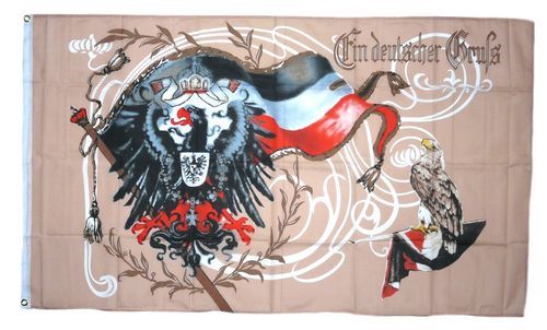 Fahne Flagge Ein deutscher Gruß 90 x 150 cm