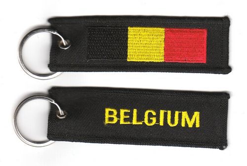 Fahnen Schlüsselanhänger Belgien