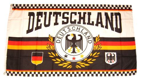 Fahne / Flagge Deutschland Fußball 6 90 x 150 cm, Für den Fan, Fun &  Sonstiges