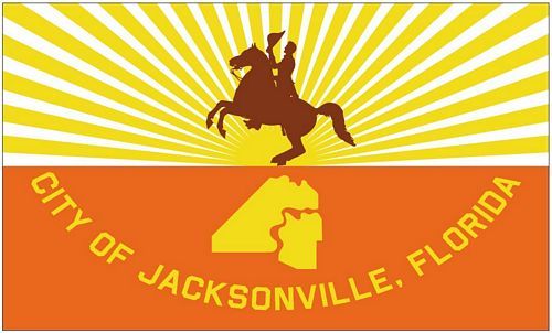 Fahne Flagge Jacksonville 90 x 150 cm