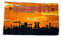 Fahne / Flagge Ruhrpott orange 90 x 150 cm