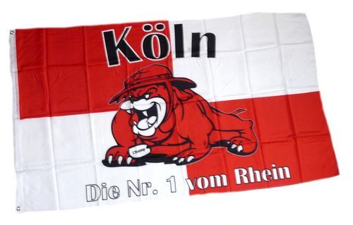 Fahne / Flagge Köln Bulldogge 90 x 150 cm