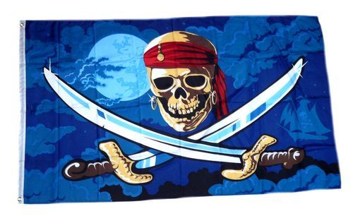 Fahne Pirat blutiger Dolch Hissflagge 60 x 90 cm Flagge 